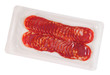 Pepperoni packaging. Isolated Pepperoni packaging. Isolated