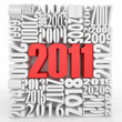 Images : New year 2011. Cube consisting of the numbers