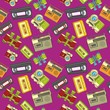 vector illustration seamless vintage objects vector illustration seamless vintage objects
