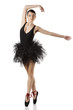 ballerina dancing on point