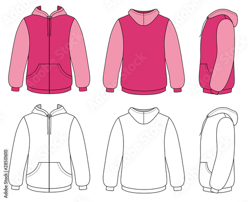 sweatshirt vector template. Template vector illustration