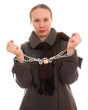 Woman in chains