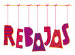 rebajas rojo lazos