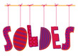 soldes rojo lazos