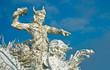 Wat Rong Khun temple art in Thailand