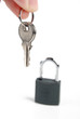 Padlock with key