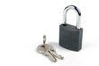 Padlock with key