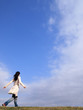 秋空に散歩