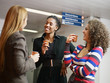 women having coffee break