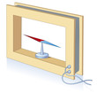 Schematic vector image. Galvanometer