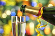 Photographie : Bouteille de Champagne et couleur de f�te