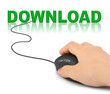 Hand with computer mouse and word Download Hand with computer mouse and word Download