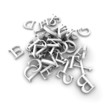 Alphabet letters poured in a heap