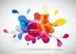 abstract colored background with circles.
