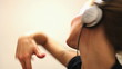 Video: Girl with Headphones Dancing Girl with Headphones Dancing