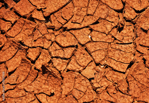 Photo: Dry cracked ground Dry cracked ground