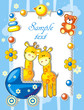 Baby arrival announcement card Baby arrival announcement card