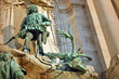 Detail of the fountain at the Royal palace in Budapest