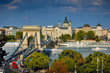The famous Chain bridge in Budapest The famous Chain bridge in Budapest
