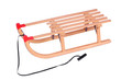 Wooden sled, isolated against background