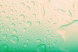 water drops on blue background