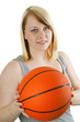 Frau mit Ball