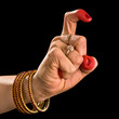 Tamrachuda hasta of indian dance Bharathanatyam