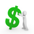3d human dollar green