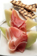 cena de melon con jamon