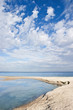 Sea coast with beautiful clouds Sea coast with beautiful clouds