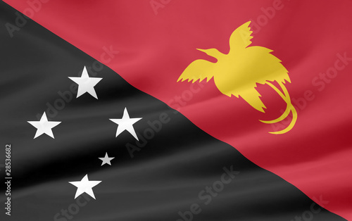 Illustration: Flagge von Papua Neuguinea Flagge von Papua Neuguinea