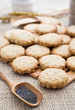 Poppy and sesame seed oat cookies