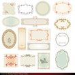 vintage label - card - frame - antique - vector