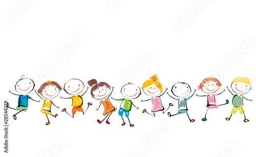 Vector: happy kids happy kids