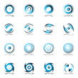 Vector: Rotation movement. Design elements set. Rotation movement. Design elements set.