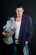 Man and mannequin