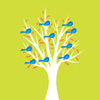 Birds in tree