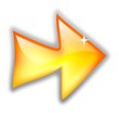 Glossy yellow arrow Glossy yellow arrow