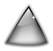 Glossy black and grey triangle Glossy black and grey triangle