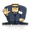 security man in suit and goggles security man in suit and goggles