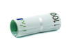 rolled pack of 100 euros