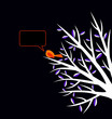 Bird with speech bubble
