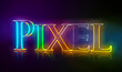 3D Typografie Pixel
