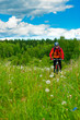 Cross-country biker