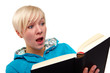 Reading a scary book