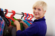 Woman shopping clothes