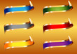 Silk ribbons in different colors