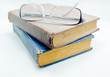 old books and glasses old books and glasses