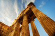 Lebanon. Old Ruins. Roman Columns in Baalbeck