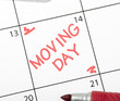 Photo: Calendar reminder, moving day Calendar reminder, moving day